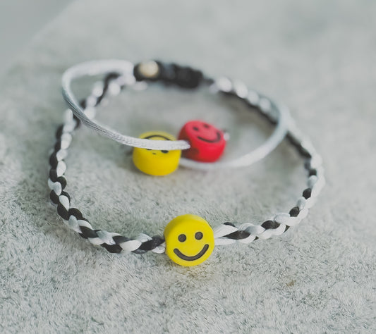 Smiley twist braid bracelets